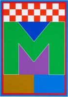 Dazzle Letter M by Sir Peter Blake
